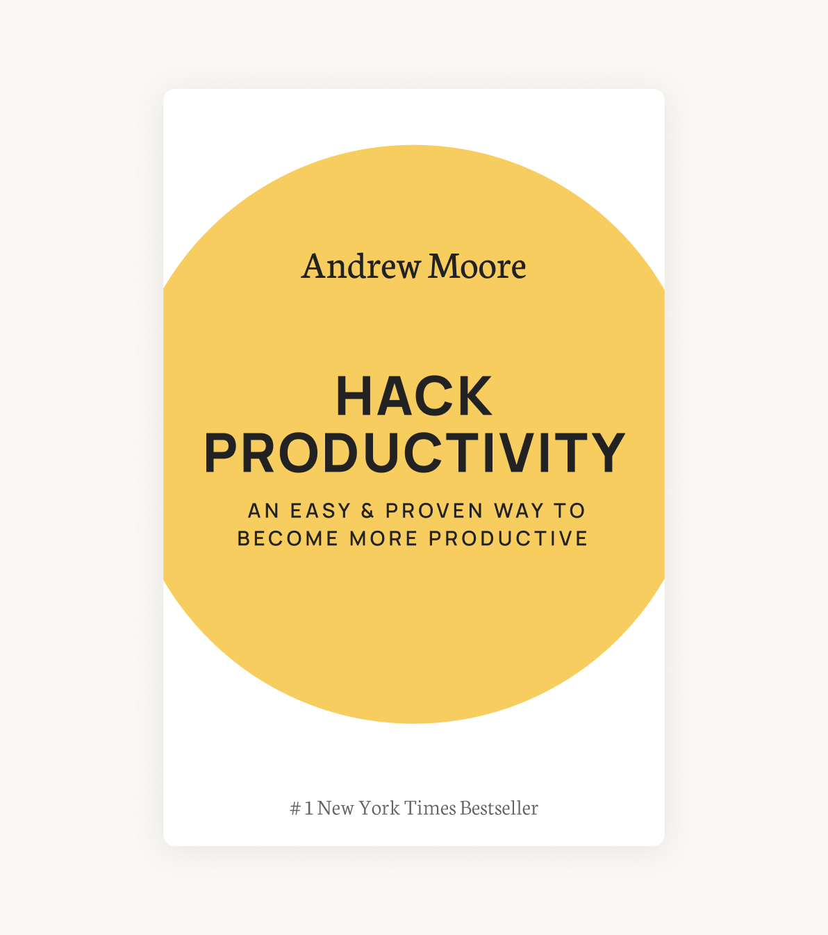 Hack Productivity Book - Normal Cover Print